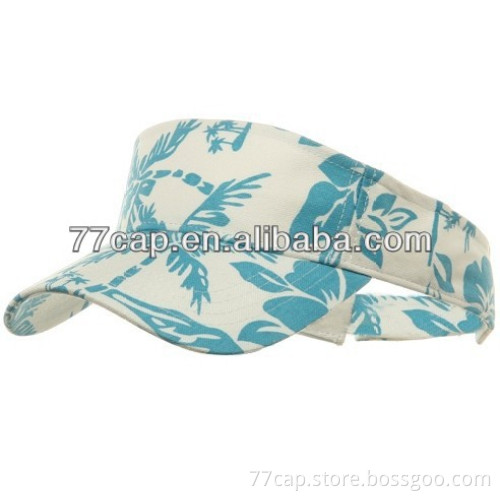 Top Sales Custom Design Fashion Printed Short Sun Visor Cap